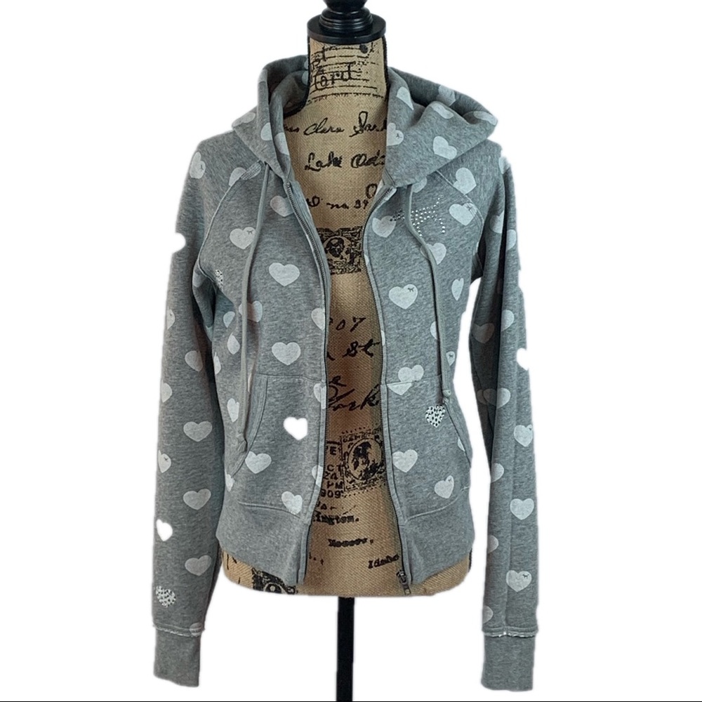 Victoria’s Secret PINK Rhinestone Zip-Up Hoodie